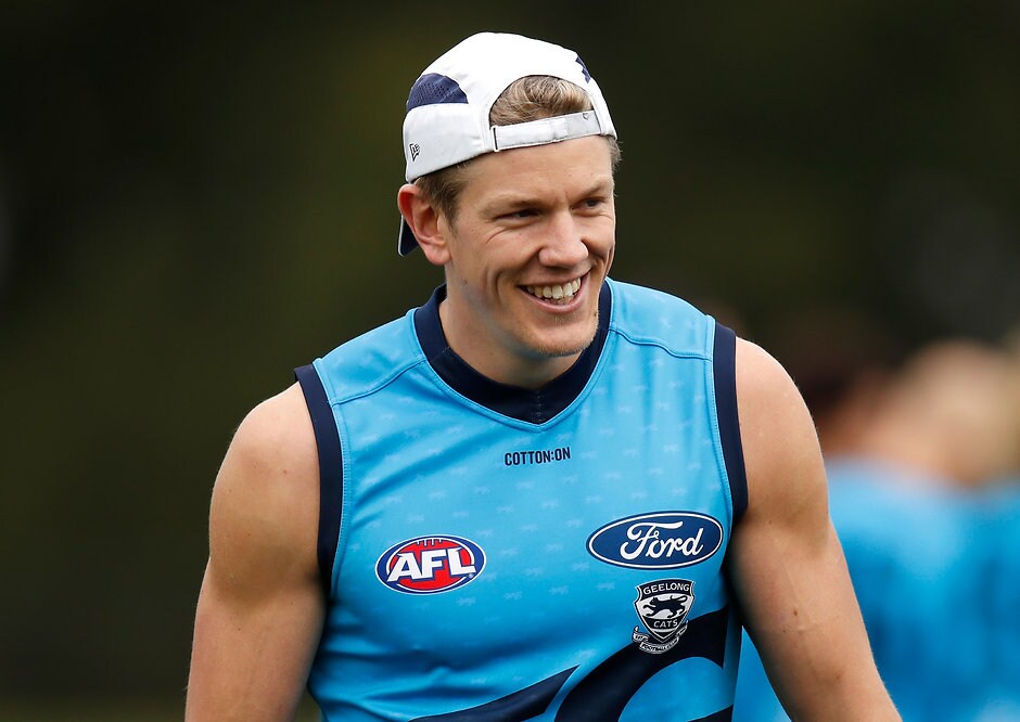 AFL 2018 Training - Geelong Cats 090818 Rhys Stanley and new ruckman Darcy Fort are leading the race to take the first tap for the Cats in 2019 - AFL,Joel Selwood,Darcy Fort,Rhys Stanley,Geelong Cats