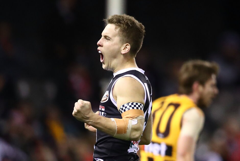 AFL 2018 Round 22 - St Kilda v Hawthorn Jack Lonie could be headed to Collingwood - AFL,St Kilda,Collingwood,Jack Lonie