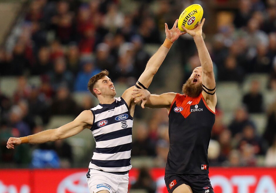 AFL 2018 First Elimination Final - Melbourne v Geelong Ryan Abbott played four AFL games in his first year at the Cats. - Geelong Cats,Ryan Abbott