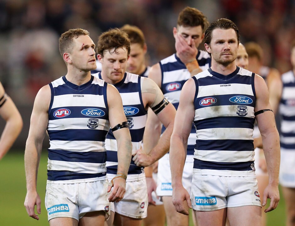 AFL 2018 First Elimination Final - Melbourne v Geelong Geelong has already begun to review its list, coaching and strategy. - Geelong Cats
