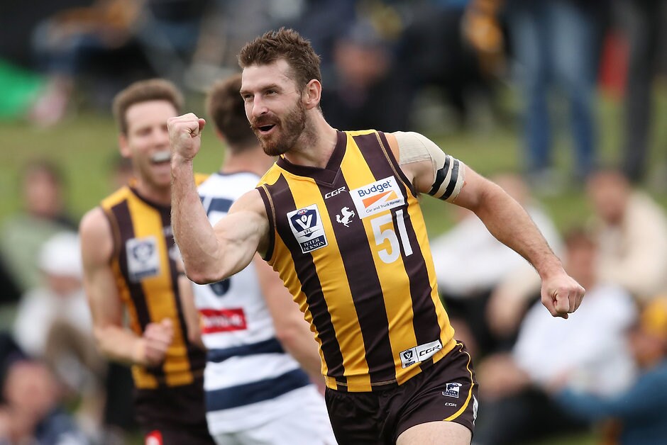 VFL 2018 Semi Final - Geelong v Box Hill Brendan Whitecross finished this year with a VFL flag - AFL,Hawthorn Hawks,Brendan Whitecross,Kieran Lovell,Daniel Howe,Delistings