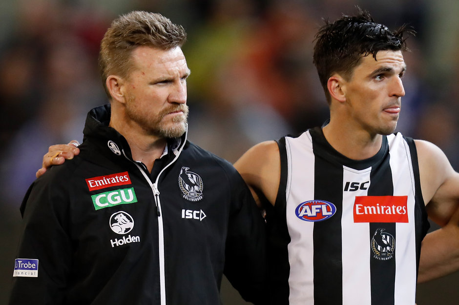 AFL 2018 Second Semi Final - Collingwood v GWS Nathan Buckley and Scott Pendlebury are two of Collingwood's greatest players - AFL,Collingwood Magpies,Nathan Buckley,Scott Pendlebury