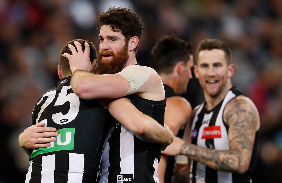 AFL 2018 Second Semi Final - Collingwood v GWS The Magpies' unheralded defence has been standing up under adversity - AFL,Stats Files,Collingwood Magpies,column,Tom Langdon,Tyson Goldsack,Brayden Maynard,Jeremy Howe,Darcy Moore,James Aish,Sam Murray