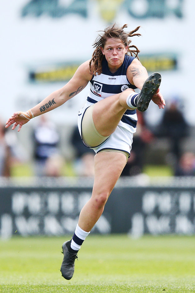 VFLW 2018 Preliminary Final - Collingwood v Geelong Richelle Cranston will be pivotal for the Cats on Sunday - Geelong Cats