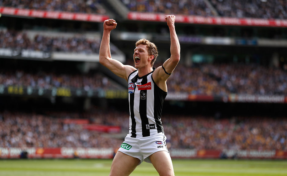 AFL 2018 Toyota AFL Grand Final - West Coast v Collingwood Will Hoskin-Elliott will play his first game since the 2018 Grand Final - Collingwood Magpies