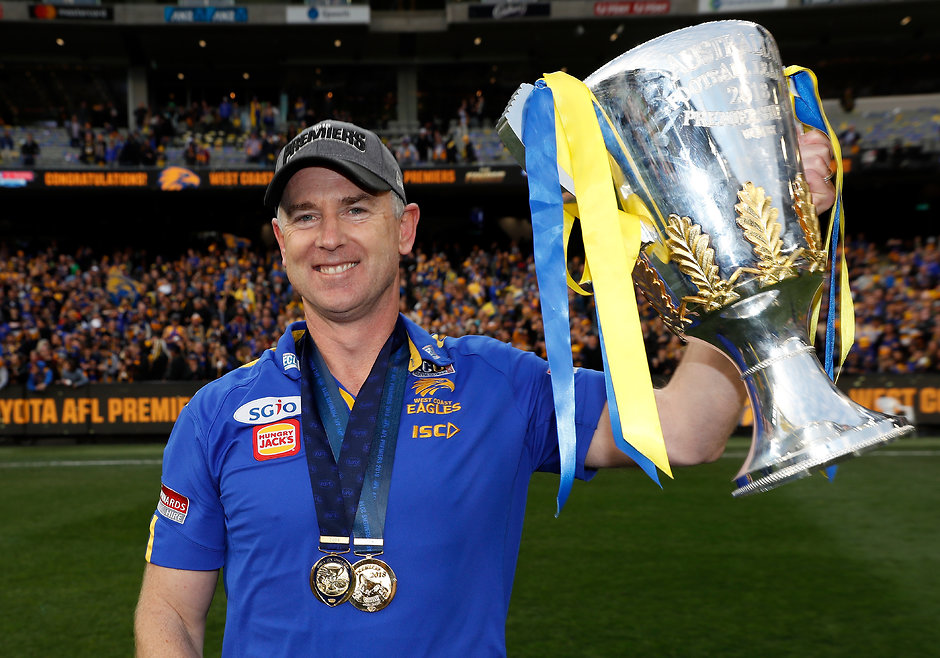 AFL 2018 Toyota AFL Grand Final - West Coast v Collingwood Premiership coach Adam Simpson - AFL