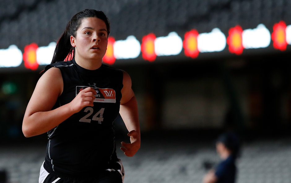 AFL 2018 Media - AFLW Draft Combine Day 2 Madison Prespakis in action at the AFLW Draft Combine - AFLW,AFLW Draft