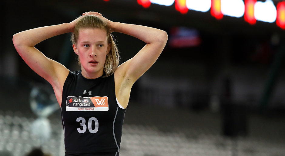 AFL 2018 Media - AFLW Draft Combine Day 2 Emerson Woods is expected to be drafted - AFLW