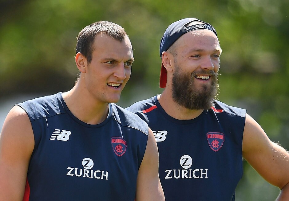 AFL 2018 Training - Melbourne 191118 Will Braydon Preuss' arrival hinder Max Gawn's scoring? - AFL,Fantasy,Melbourne Demons