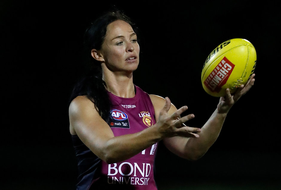 AFLW 2018 Training - Brisbane Lions 191118 Leah Kaslar is the new skipper of the Lions - AFLW,Brisbane Lions,Leah Kaslar
