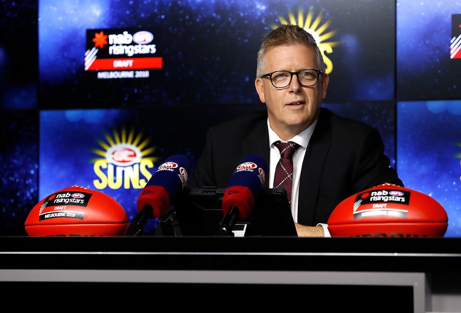 AFL 2018 Media - NAB AFL Draft - Gold Coast Suns