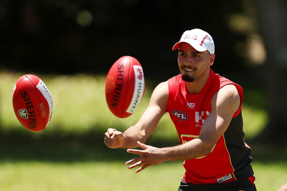 AFL 2018 Training - Gold Coast 261118 South Australian indigenous star Izak Rankine was taken by the Suns with pick No.3 in the draft this year - AFL,Draft