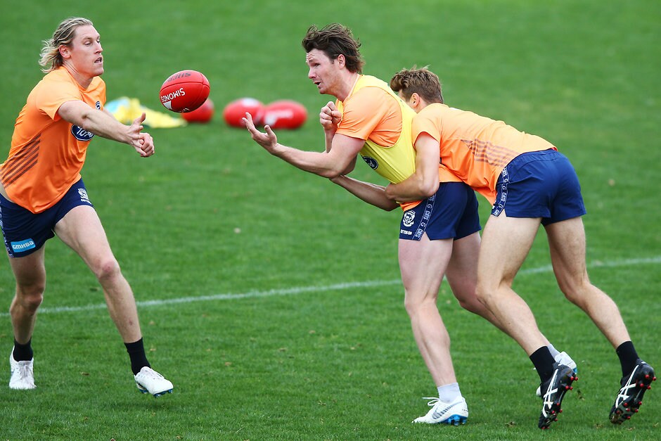 AFL 2018 Training - Geelong 271118 Patrick Dangerfield says the group needs to challenge itself. - Geelong Cats