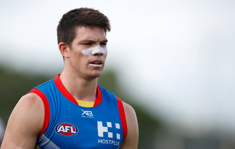 AFL 2018 Training - Gold Coast 131218 Sam Collins will miss six weeks with a leg injury - AFL,Gold Coast Suns,Sam Collins,Injuries