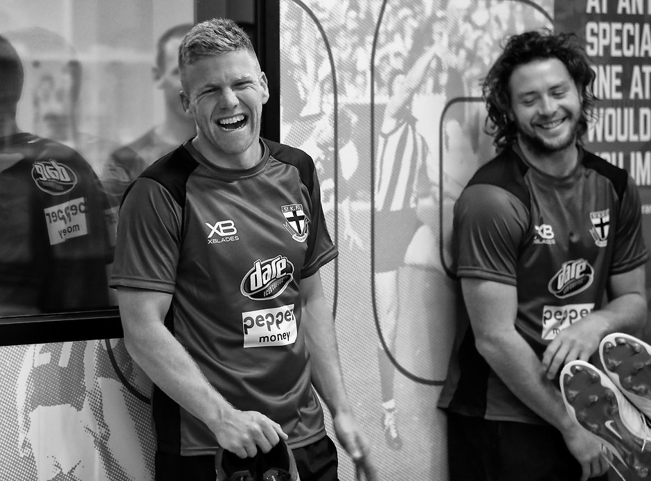 AFL 2019 Media - Inside the Saints Dan Hannebery and Jack Steven are confirmed starters for Sunday's game against the Dockers. - St Kilda Saints,Fremantle Dockers