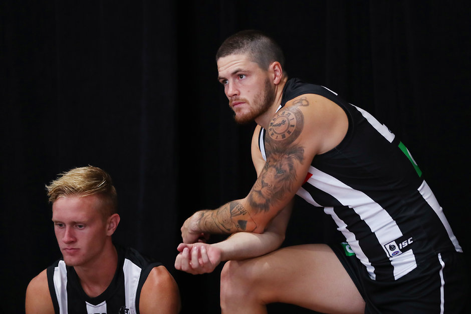 AFL 2019 Media - Collingwood Team Photo Day Jack Crisp has signed with Collingwood until the end of 2023 - AFL,Will Hoskin-Elliott,Jack Crisp,Collingwood Magpies,Contracts