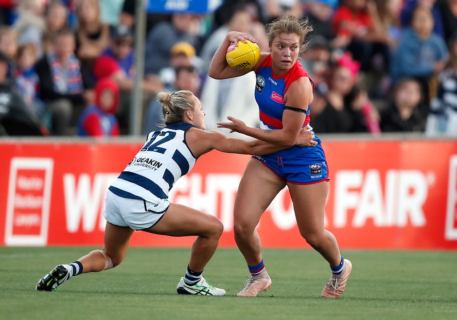 AFLW 2019 Rd 02 - Western Bulldogs v Geelong AFLW duo Ellie Blackburn and Ange Gogos will play their first VFLW matches of the season. - Western Bulldogs