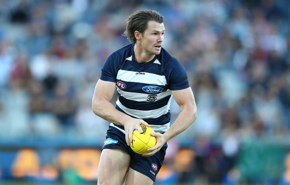 AFL 2019 JLT Community Series - Geelong v Essendon Four captains' have predicted Patrick Dangerfield to win the Brownlow Medal this year. - Geelong Cats,Patrick Dangerfield,Tom Hawkins