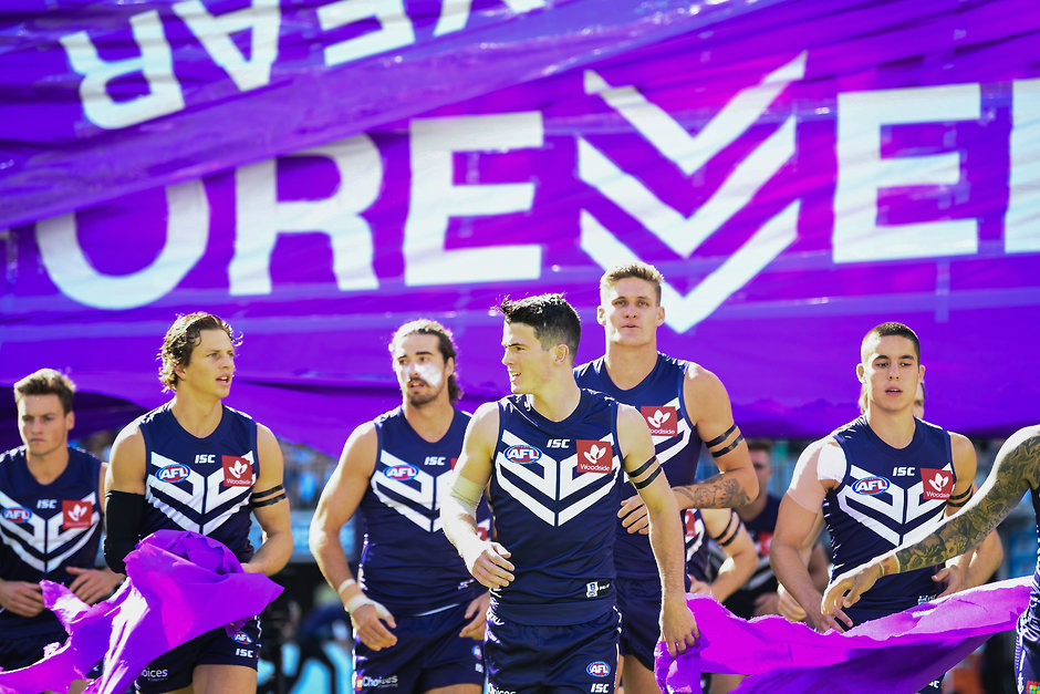 AFL 2019 Round 01 - Fremantle v North Melbourne A promising and talented Fremantle playing list was the drawcard for Josh Carr. - Fremantle,Fremantle Dockers