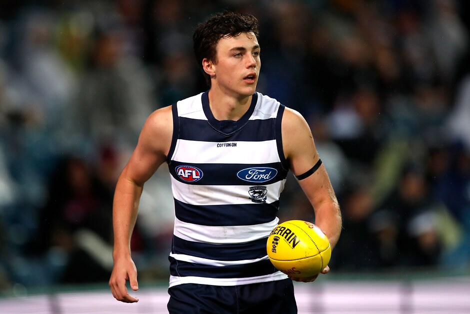 AFL 2019 Round 02 - Geelong v Melbourne Jordan Clark joins the panel fresh off signing a new contract. - Geelong Cats,Jordan Clark