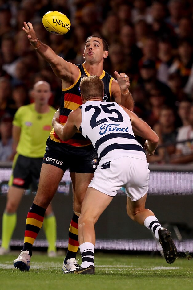 AFL 2019 Round 03 - Adelaide v Geelong Lachie Henderson will miss a period of time with a foot injury - Geelong Cats