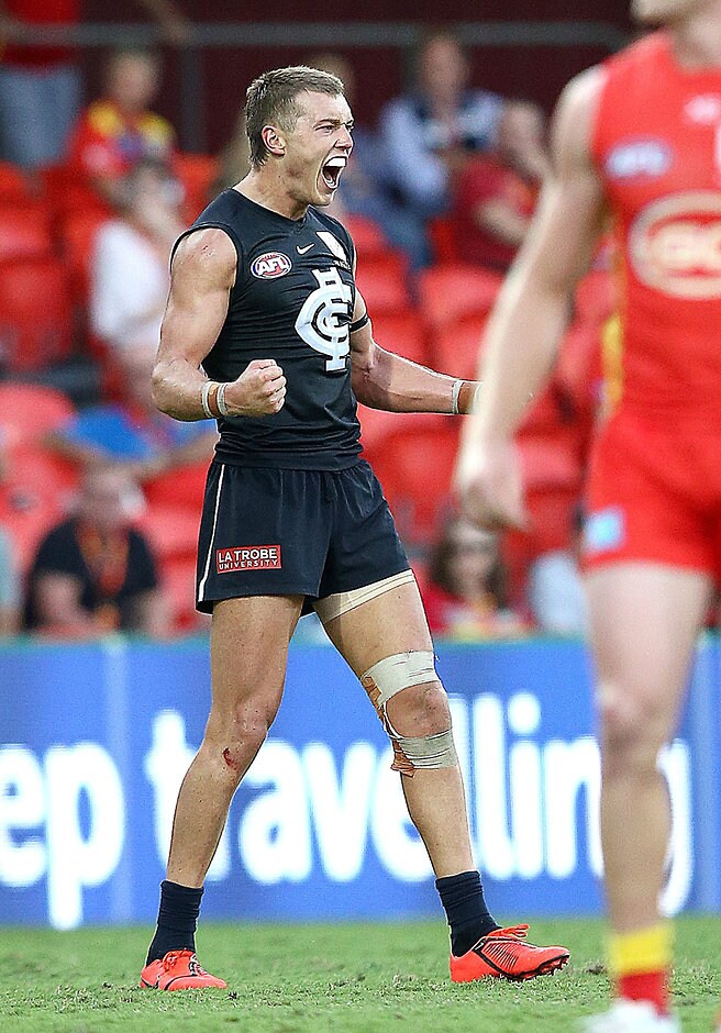AFL 2019 Round 04 - Gold Coast v Carlton Patrick Cripps was round four's highest scorer with 163 points - AFL,Fantasy,Tag-Fantasy