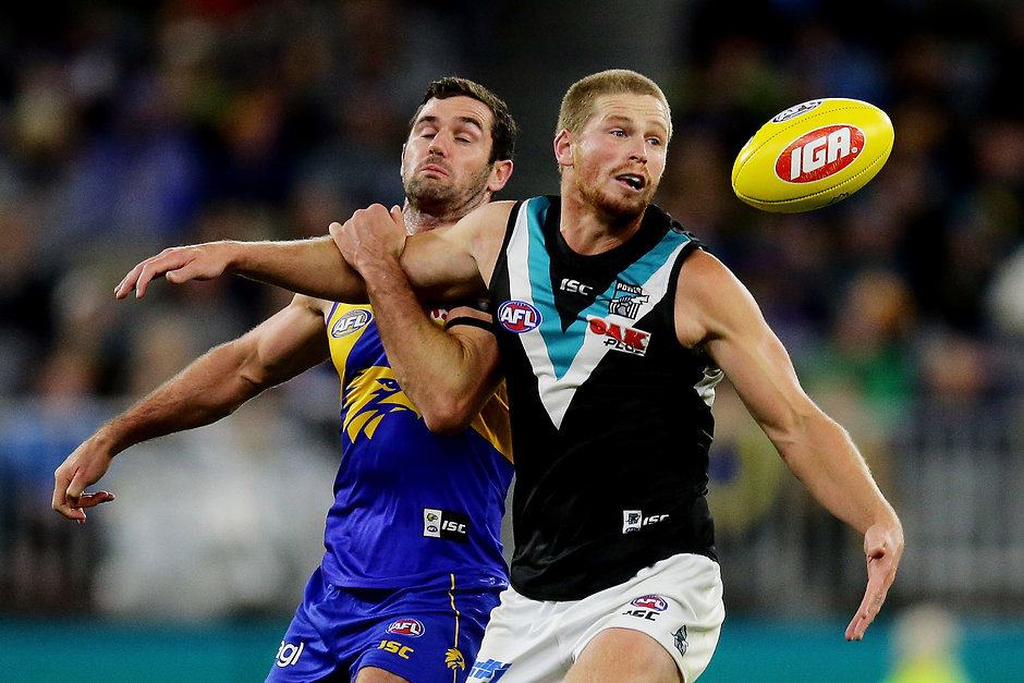 AFL 2019 Round 05 - West Coast v Port Adelaide Tom Clurey has signed a new four-year contract with Port Adelaide - AFL,Port Adelaide Power,Tom Clurey,Contracts