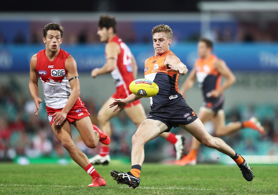 AFL 2019 Round 06 - Sydney v GWS Adam Kennedy will play game number 100 in his eighth AFL season - AFL,GWS Giants,Adam Kennedy