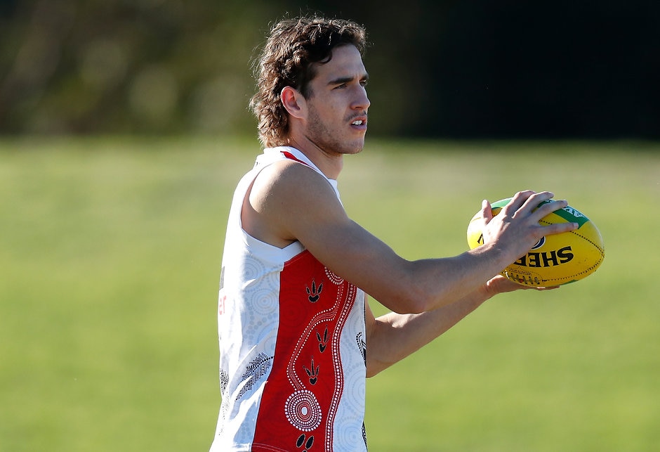 AFL 2019 Training - St Kilda 230519 Max King is one of four fresh faces vying for senior selection. - St Kilda Saints,Max King,Doulton Langlands,Nick Hind,Oscar Clavarino