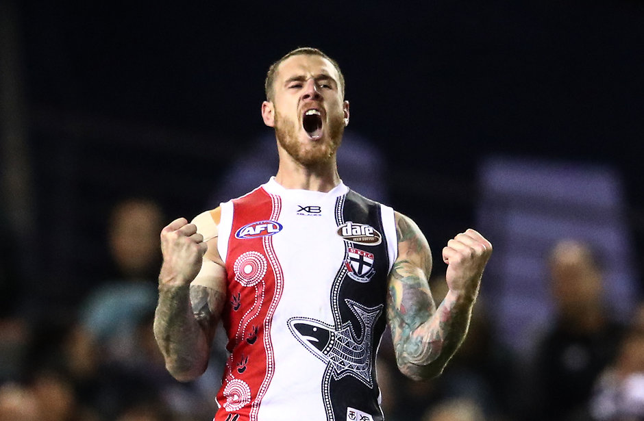 AFL 2019 Round 10 - St Kilda v Carlton Tim Membrey pieced together a solid season as the focal point of St Kilda's attack. - St Kilda Saints,Tim Membrey,Josh Bruce,Jack Lonie,Dean Kent,Matty Parker,Robbie Young,Nick Hind,Ben Long