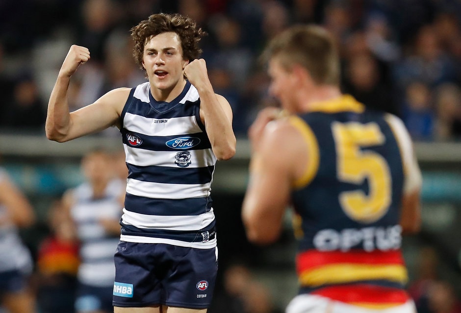 AFL 2019 Round 15 - Geelong v Adelaide Jordan Clark is the Round 15 NAB AFL Rising Star nominee. - Geelong Cats,Jordan Clark