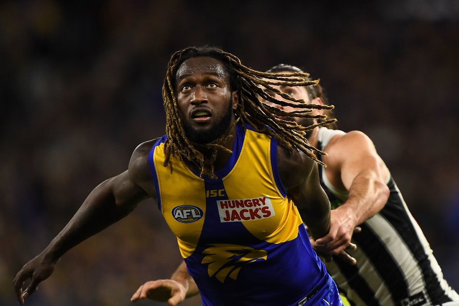 AFL 2019 Round 17 - West Coast v Collingwood Nic Naitanui hopes to avoid surgery on his significant ankle injury - AFL,West Coast Eagles,Nic Naitanui,Injuries,Jamie Cripps,Daniel Venables