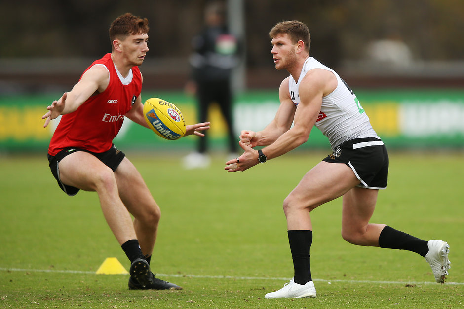 AFL 2019 Training - Collingwood 180719 Taylor Adams is back for his first AFL game since round seven - Collingwood Magpies,GIANTS Stadium