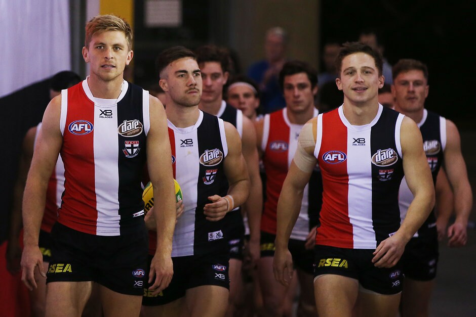AFL 2019 Round 18 - St Kilda v Western Bulldogs The Saints' midfield group is assessed as part of our 2019 Season Review. - St Kilda Saints,Dan Hannebery,Sebastian Ross,Jack Steele,Jack Billings,Jade Gresham,Ed Phillips,Doulton Langlands,Blake Acres,Jack Sinclair,Rowan Marshall,Luke Dunstan