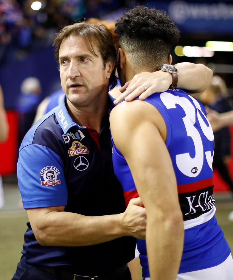 AFL 2019 Round 21 - Essendon v Western Bulldogs Sitting outside the top eight in 10th, the Bulldogs more than likely need to win their final two games if they hope to play in September. - Western Bulldogs,GWS Giants