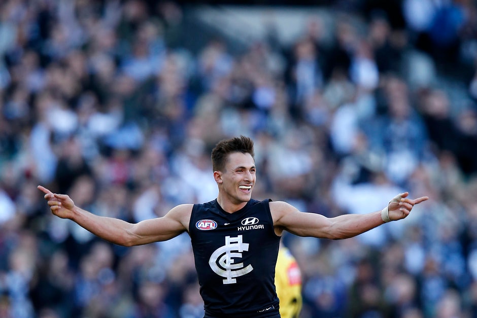 AFL 2019 Round 22 - Carlton v St Kilda Josh Deluca has been delisted by the Blues. All pictures: AFL Photos - AFL,Carlton Blues,Josh Deluca,Delistings,Retirements,Contracts,Game,Update,News
