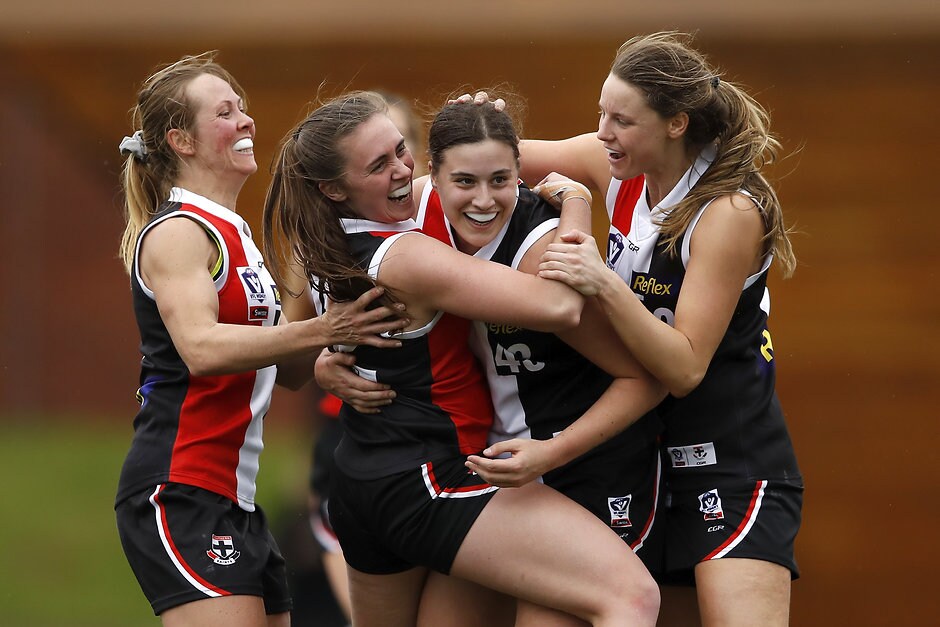 VFLW 2019 2nd Semi Final - Southern Saints v Melbourne Uni Caitlin Greiser starred in the Southern Saints semi-final victory - St Kilda Saints,AFLW