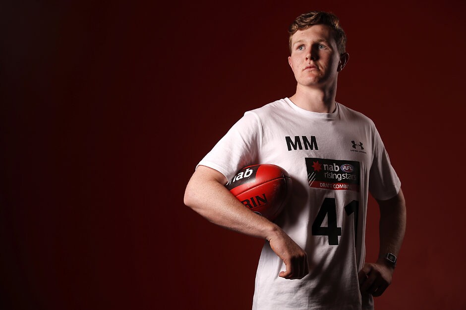 AFL 2019 Portraits - NAB AFL Draft Combine 021019 MELBOURNE, AUSTRALIA - OCTOBER 02: Tom Green poses for a photograph during the AFL Draft Combine portrait session at the Melbourne Cricket Ground on October 02, 2019 in Melbourne, Australia. (Photo by Dylan Burns/AFL Photos)